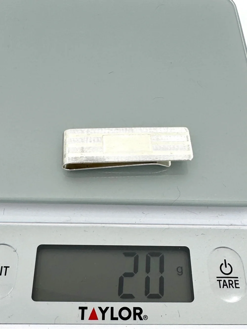 Vintage Sterling Silver Tiffany Men's Money Clip - Engravable Panel